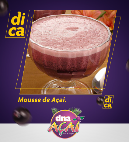Receita: Mousse de Açaí